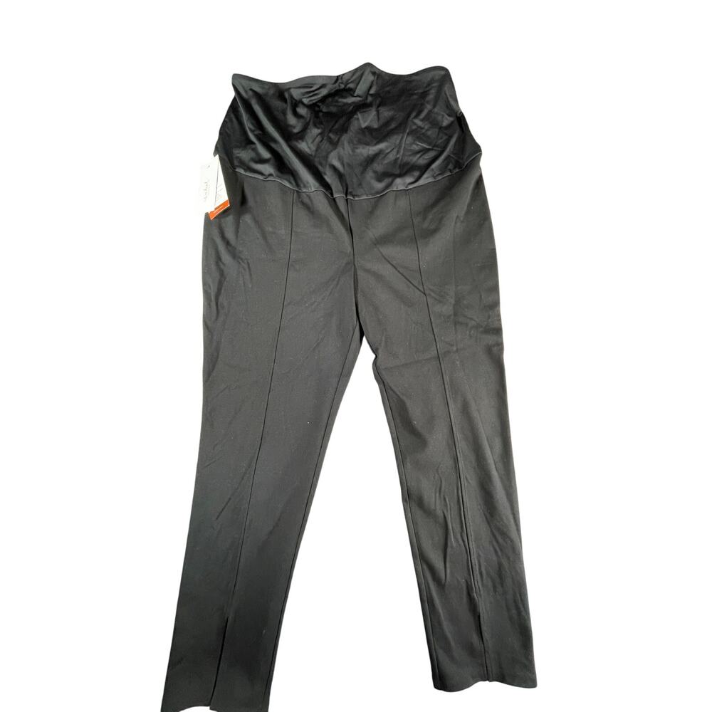 Isabel + Ingrid Maternity Jeggings Womens XXL 2XL Black Stretch Full Panel NWT